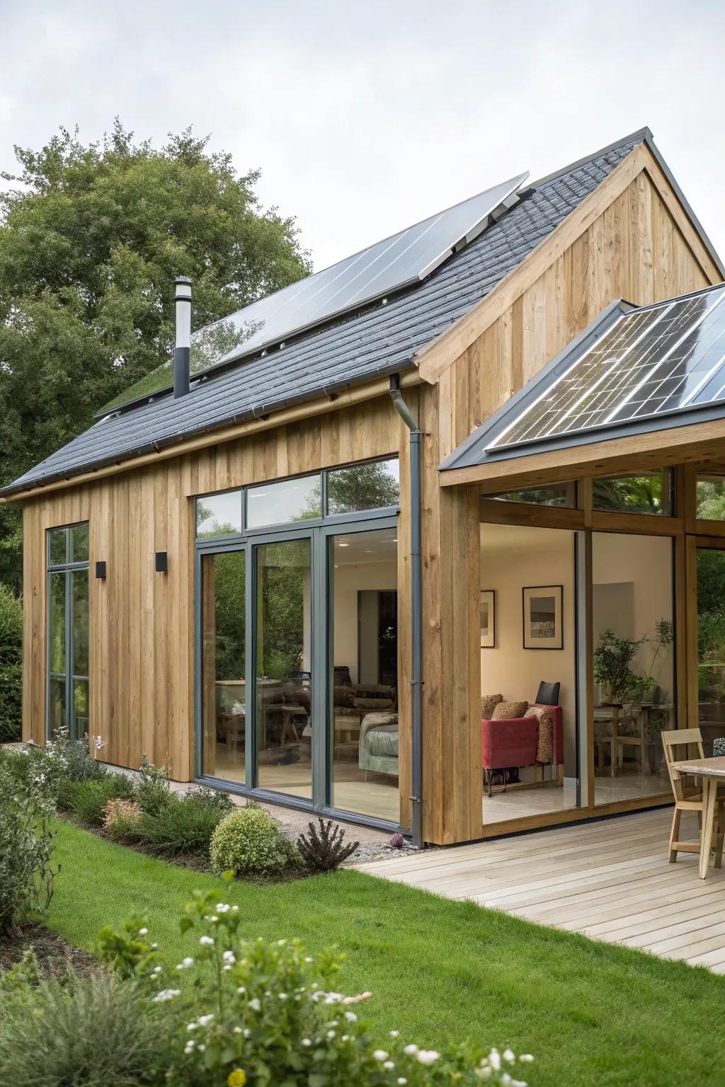 A sustainable extension that respects the environment.