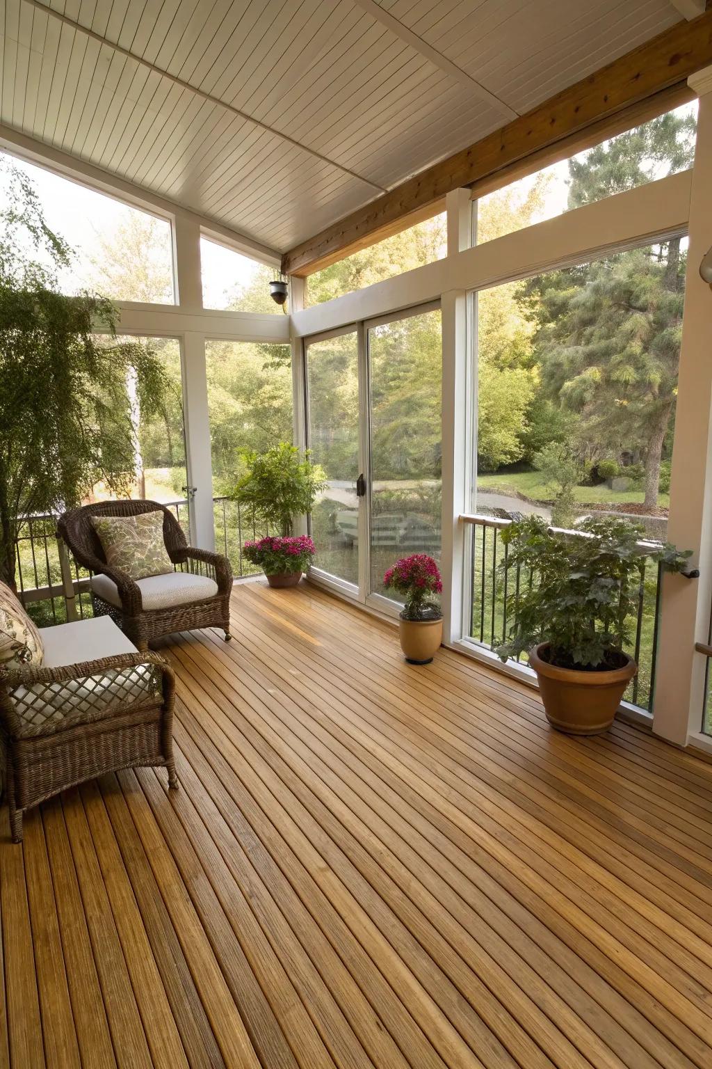 Eco-forward bamboo ground covering for sustainability