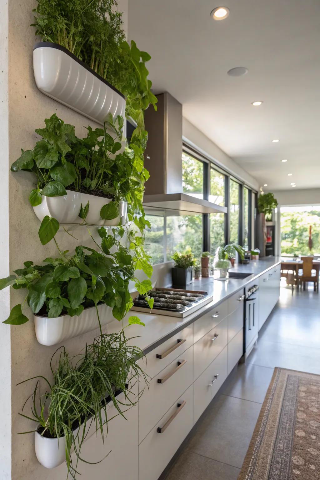 Ethereal botanical pods deliver a modern and space-conserving option.
