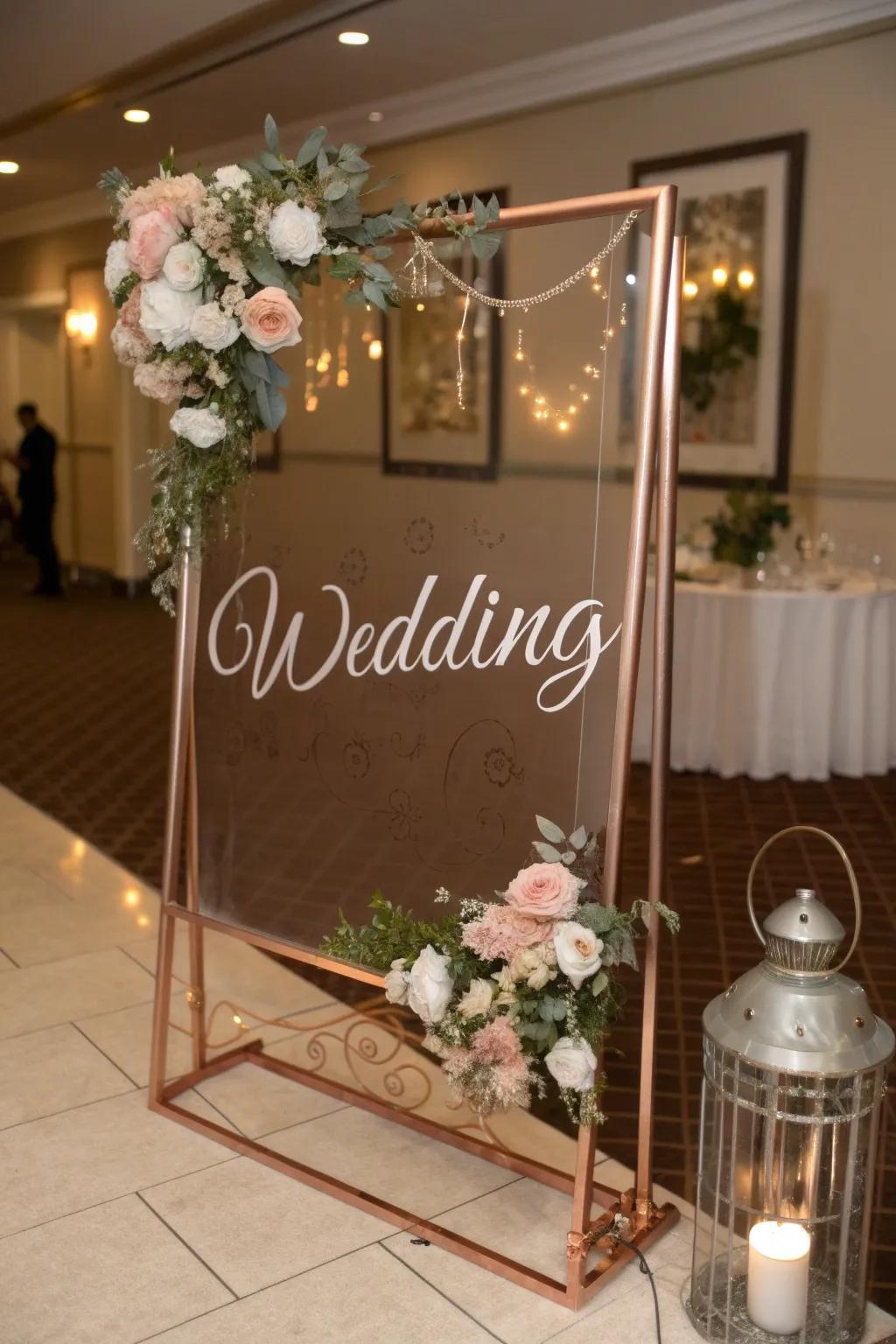 Metallic frames injecting a hint of glamour to plaques.