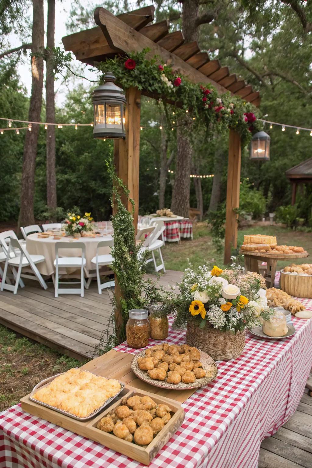 A southern charm wedding theme full of warmth and hospitality.