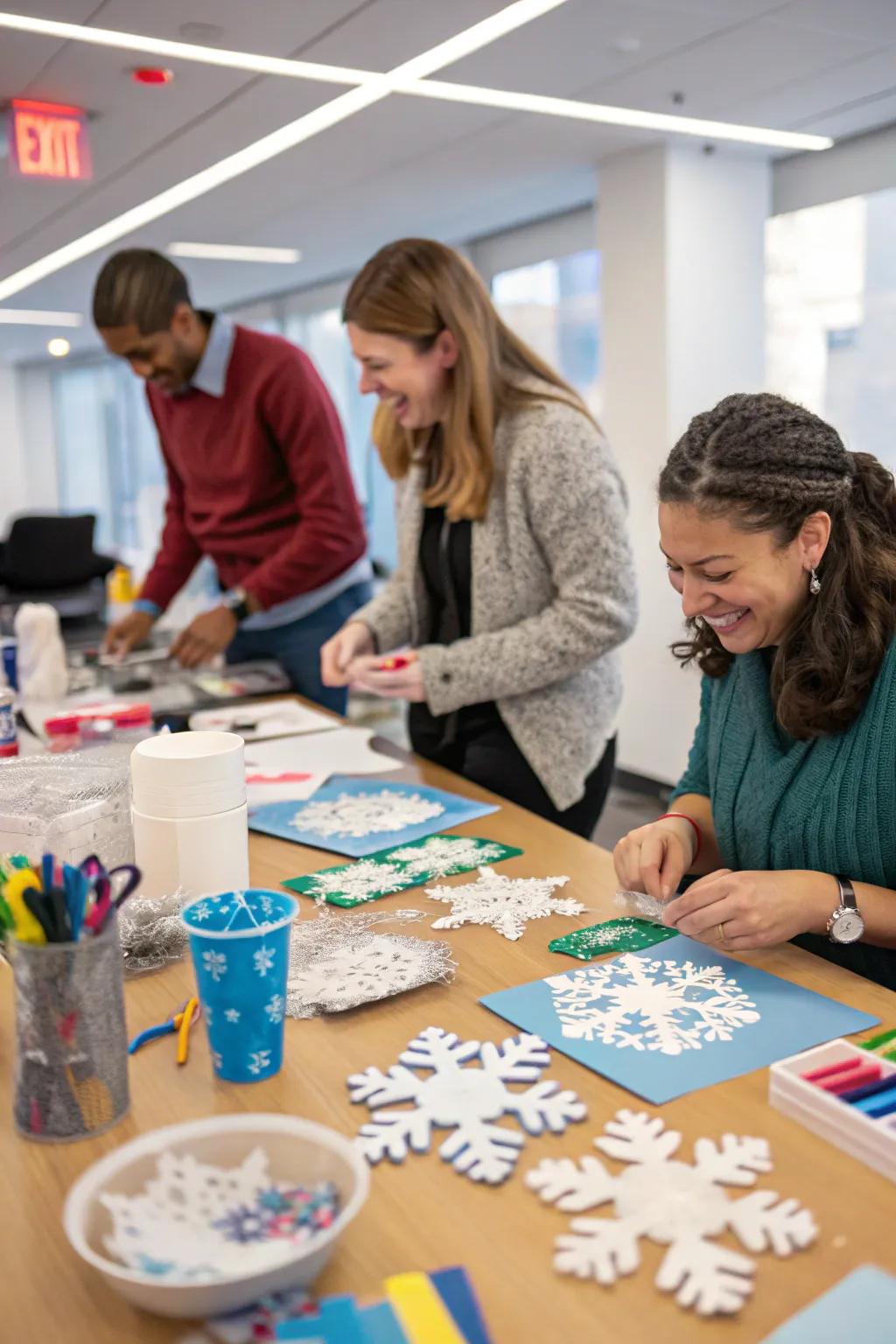 A winter-themed challenge brings fun and engagement to the office.