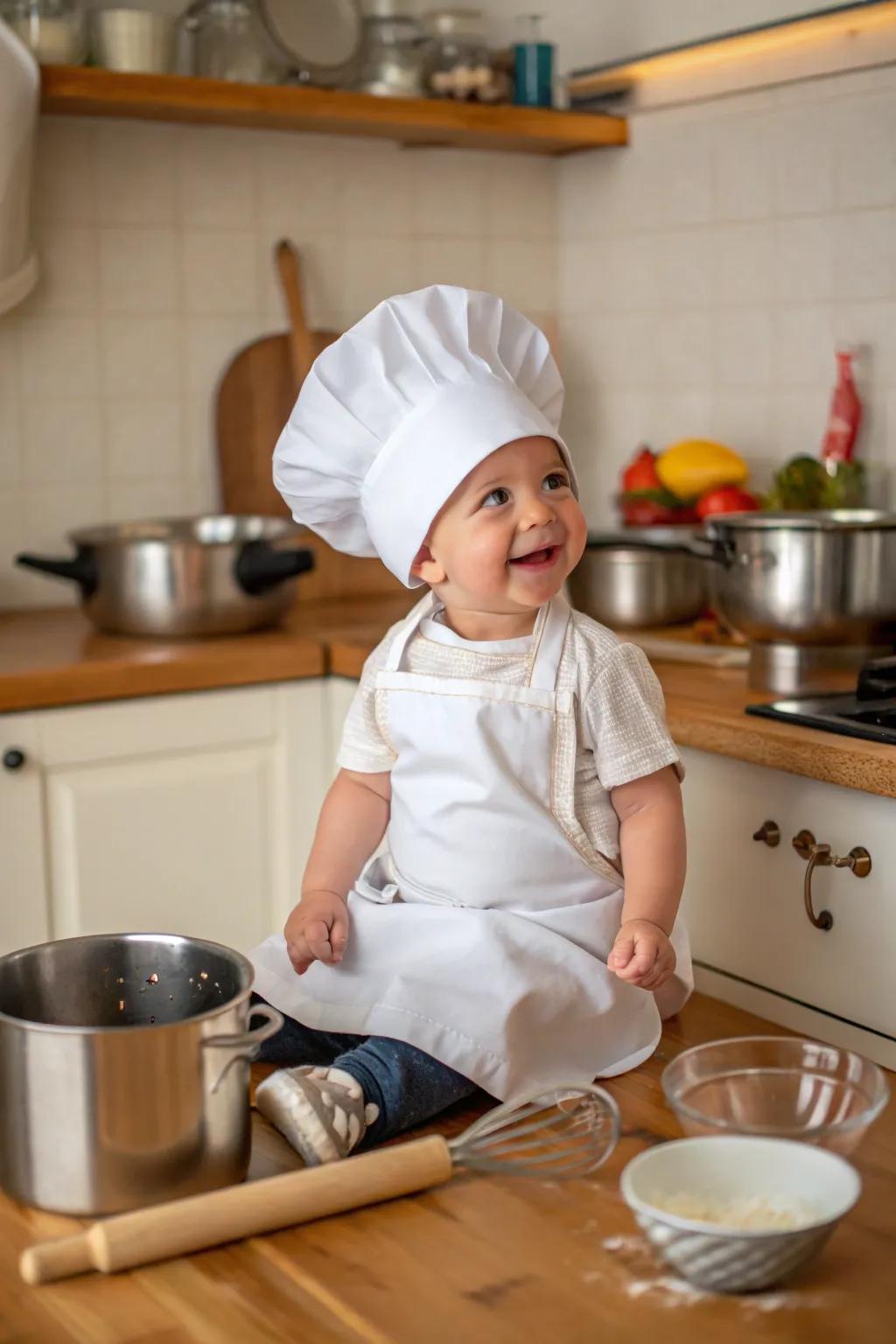 Whip up charm with this chef attire.