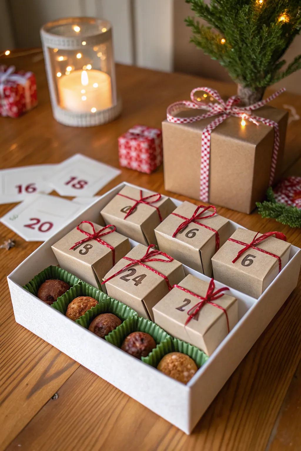 A charming DIY advent calendar full of surprises.