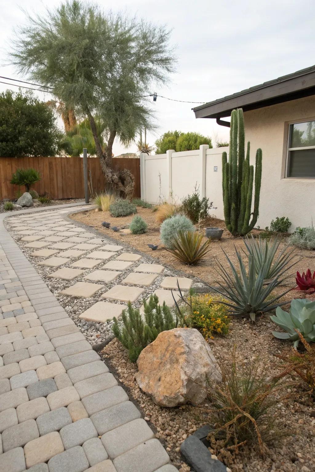 Permeable paving is both stylish and eco-friendly.