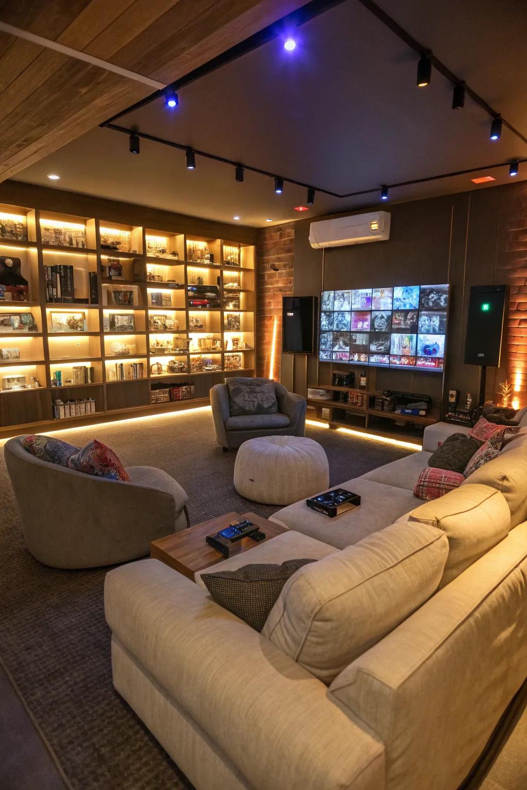 Cultivate a communal space through a leisure zone for companions.