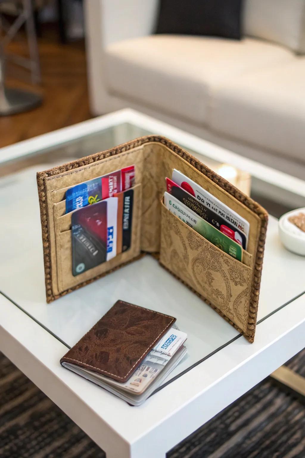 Gift card compendiums maintain organized and stylish multiple cards.