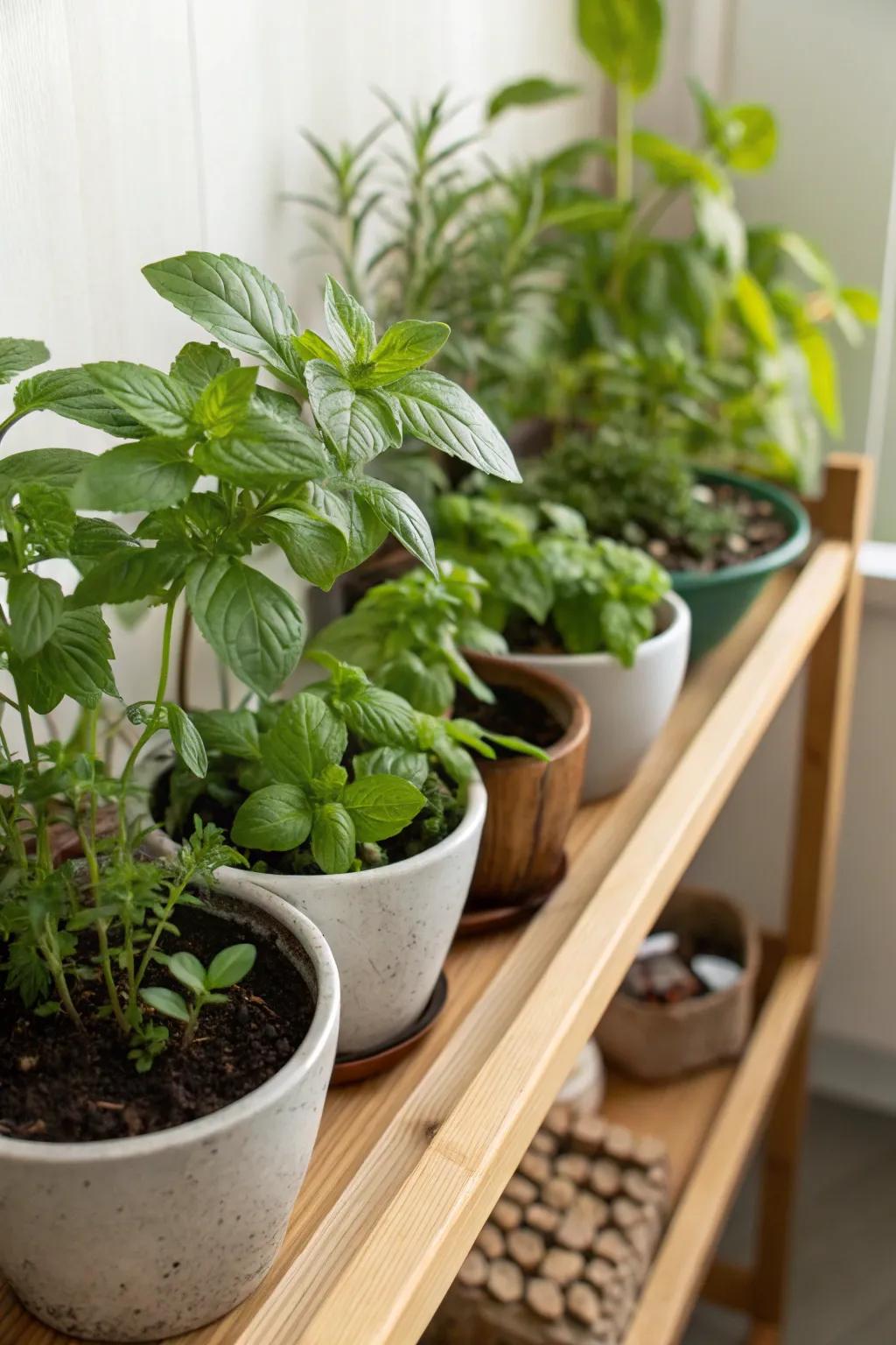 Herb gardens add life and flavor to your home corner.