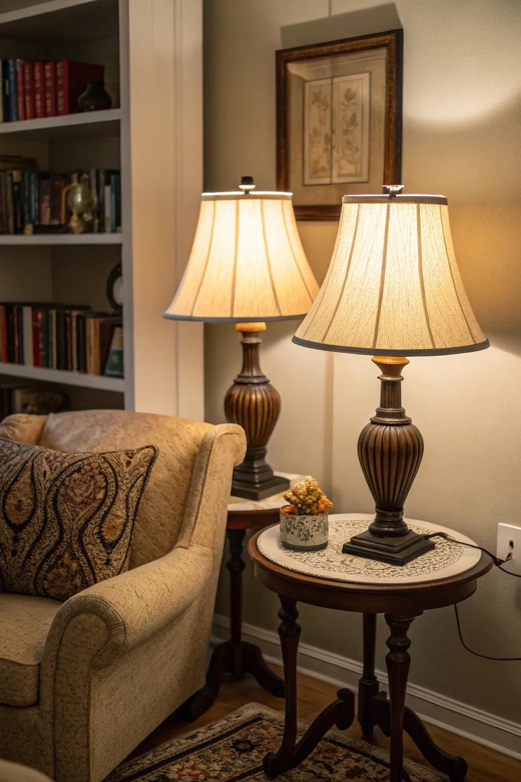 Table luminaires fashion a comforting and welcoming ambiance in any corner.