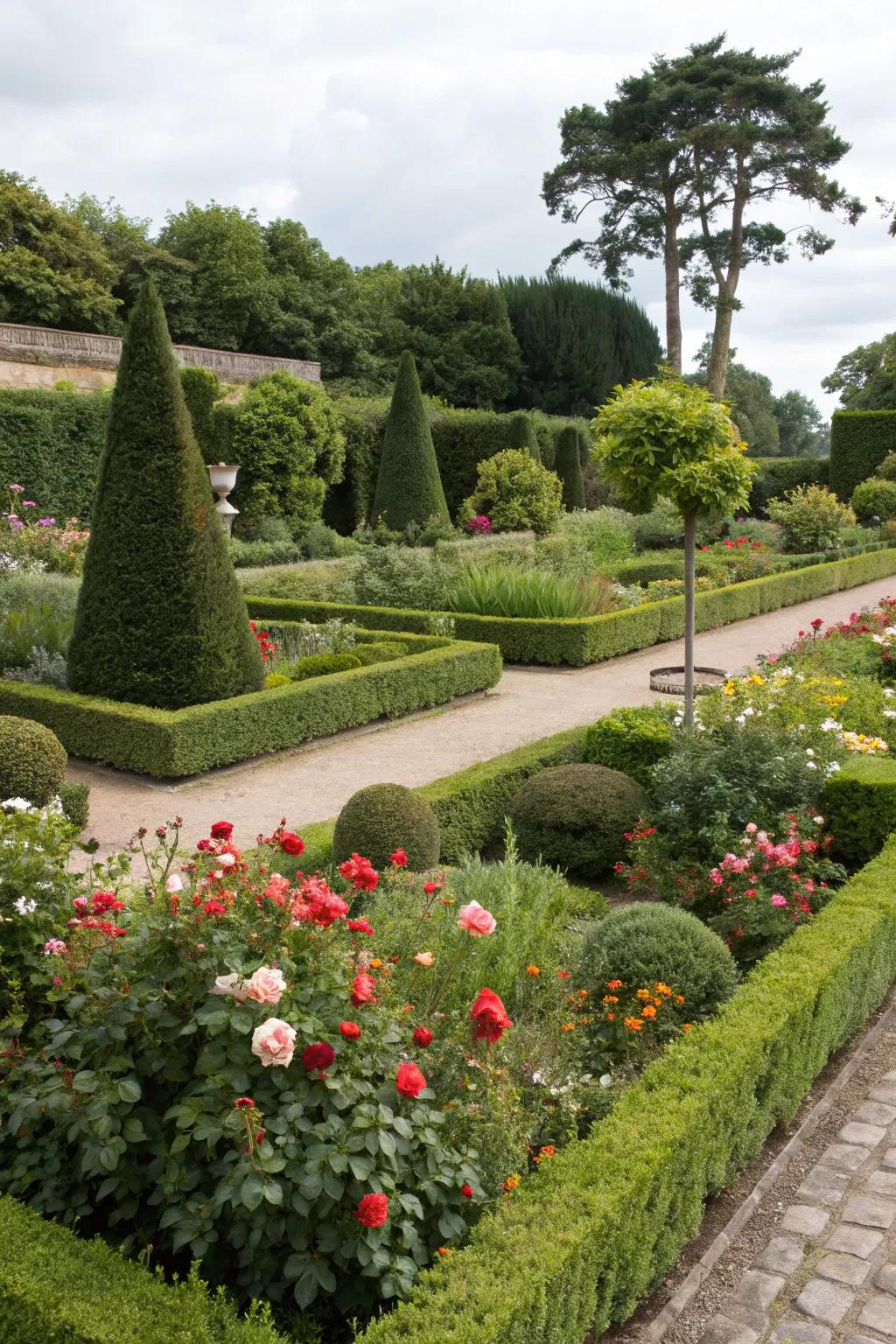 Plants pruned ensuring a vibrant and neat garden.