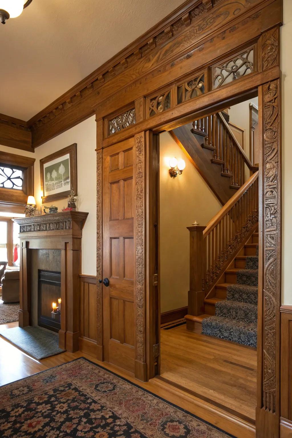 Craftsman-style trim brings warmth and tradition to this inviting home.