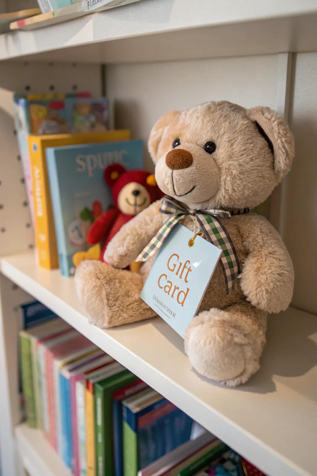 Gift cards paired with toys delight children and render gifting enjoyable.