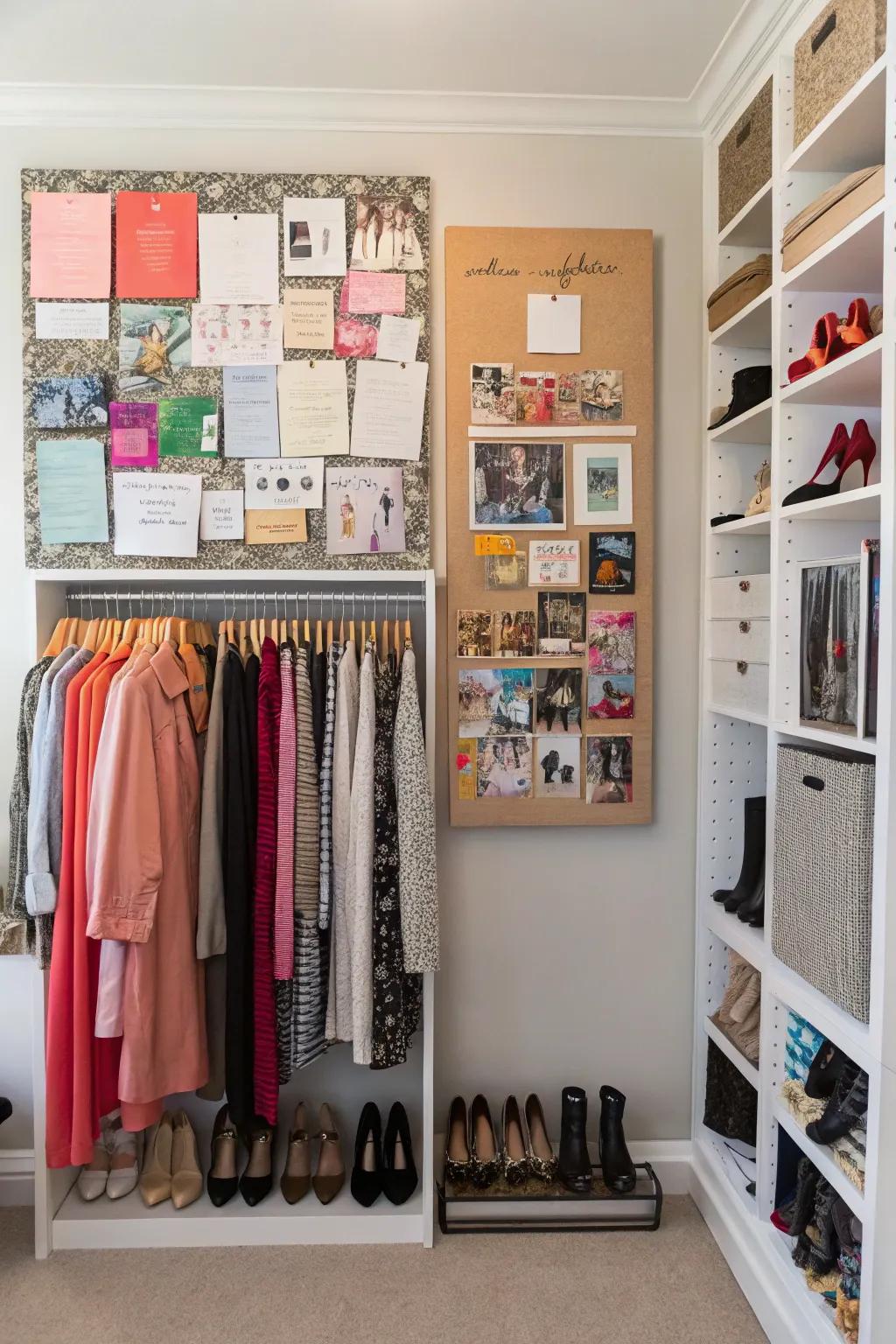 Inspiration boards keep your style ideas fresh and organized.