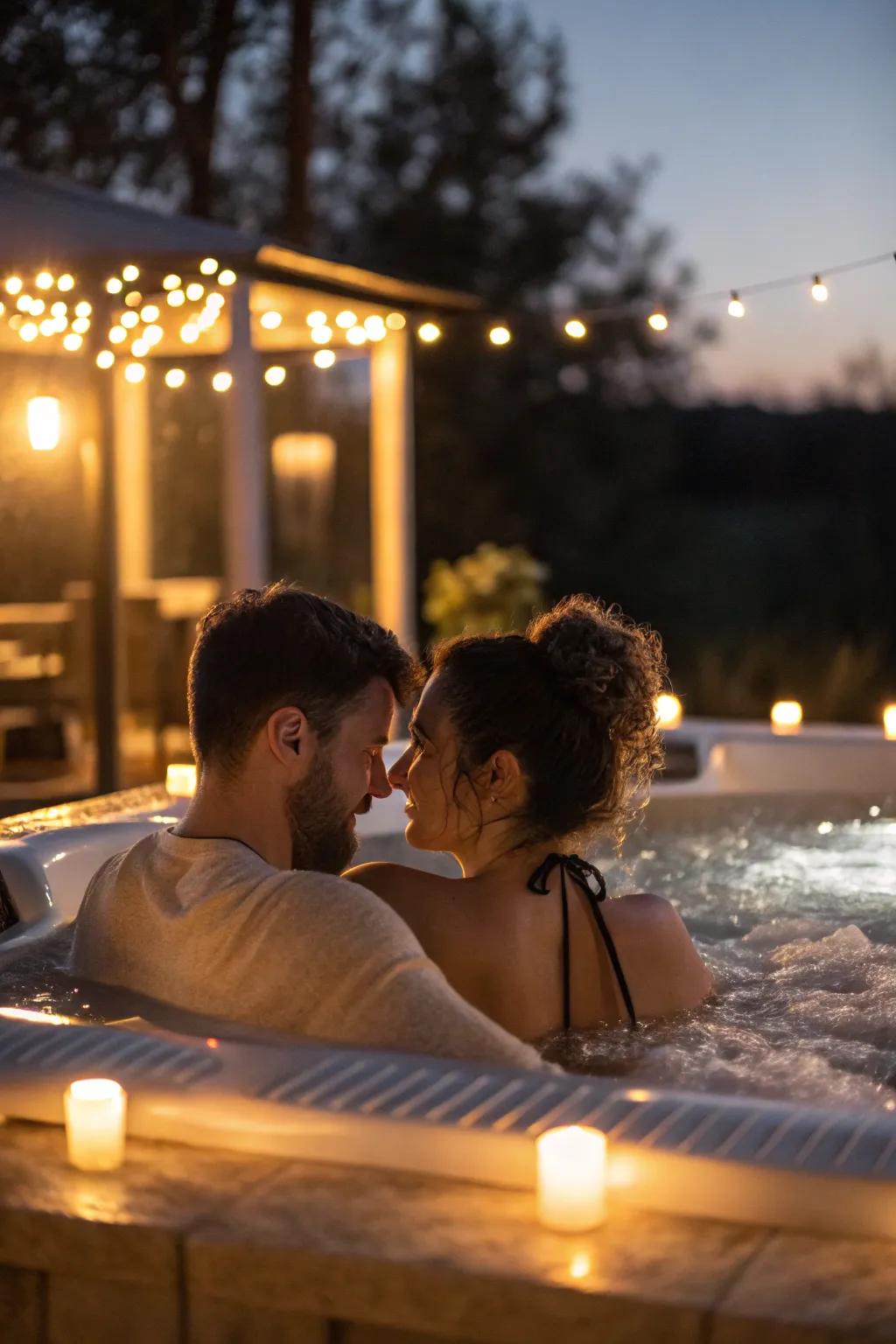 Unwind with a soothing hot tub soak.