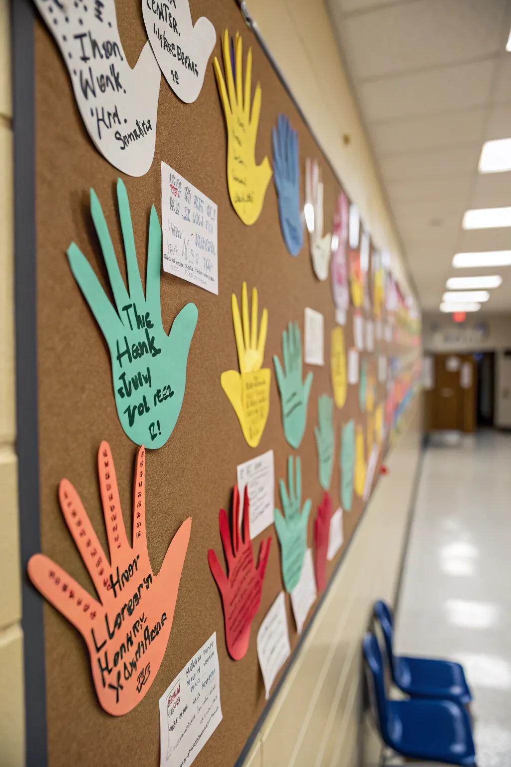 Thankful Hands bringing personal touches to the board.