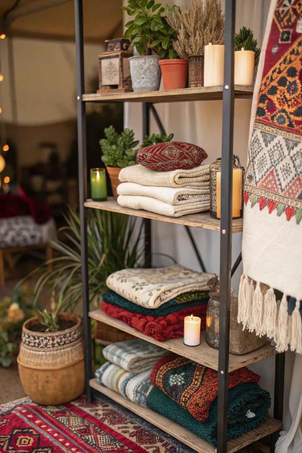 Layered textiles make visual awareness.