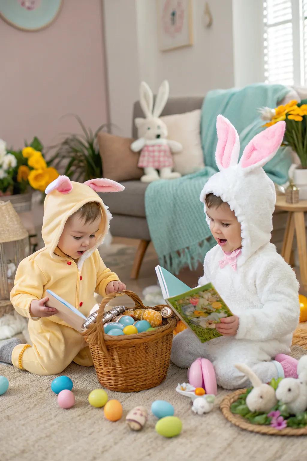 A captivating exploit involving narratives themed for the spring holiday for youthful imaginations.