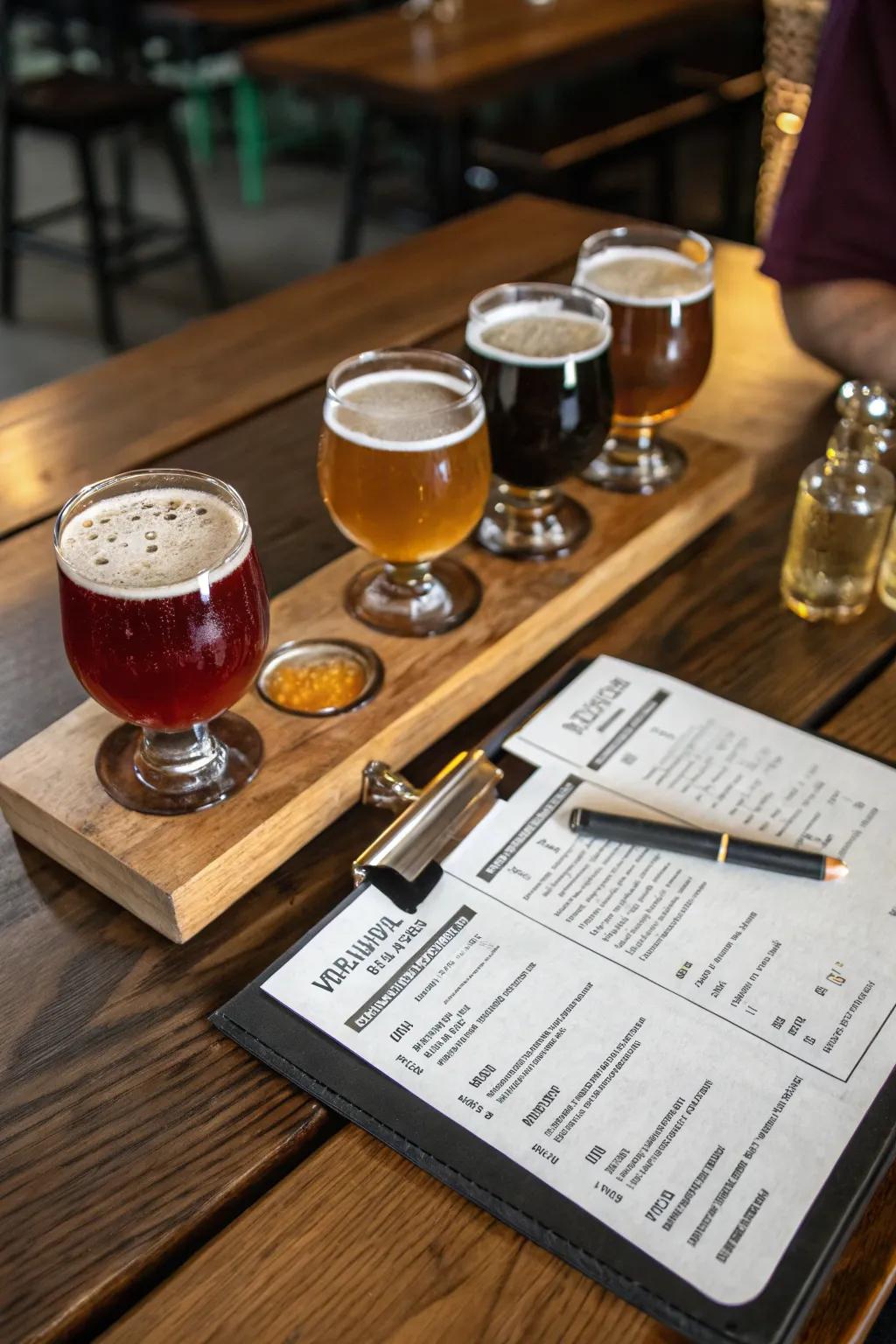 Discover new flavors with a curated craft beer tasting.