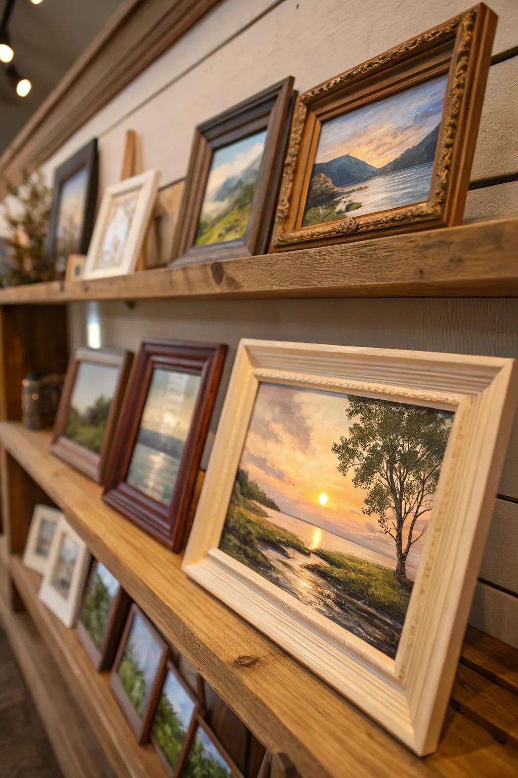 Diminutive oil paintings that encapsulate the splendor of nature, ideal for any art enthusiast.