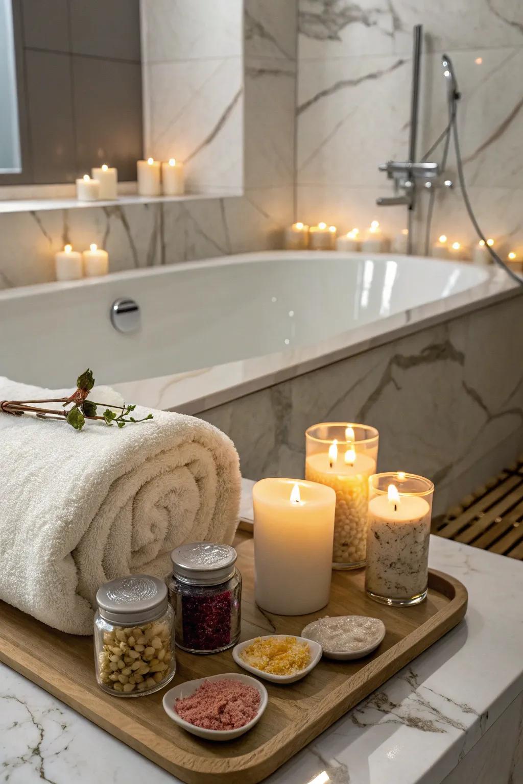 Turn her bathroom into a serene home spa retreat.