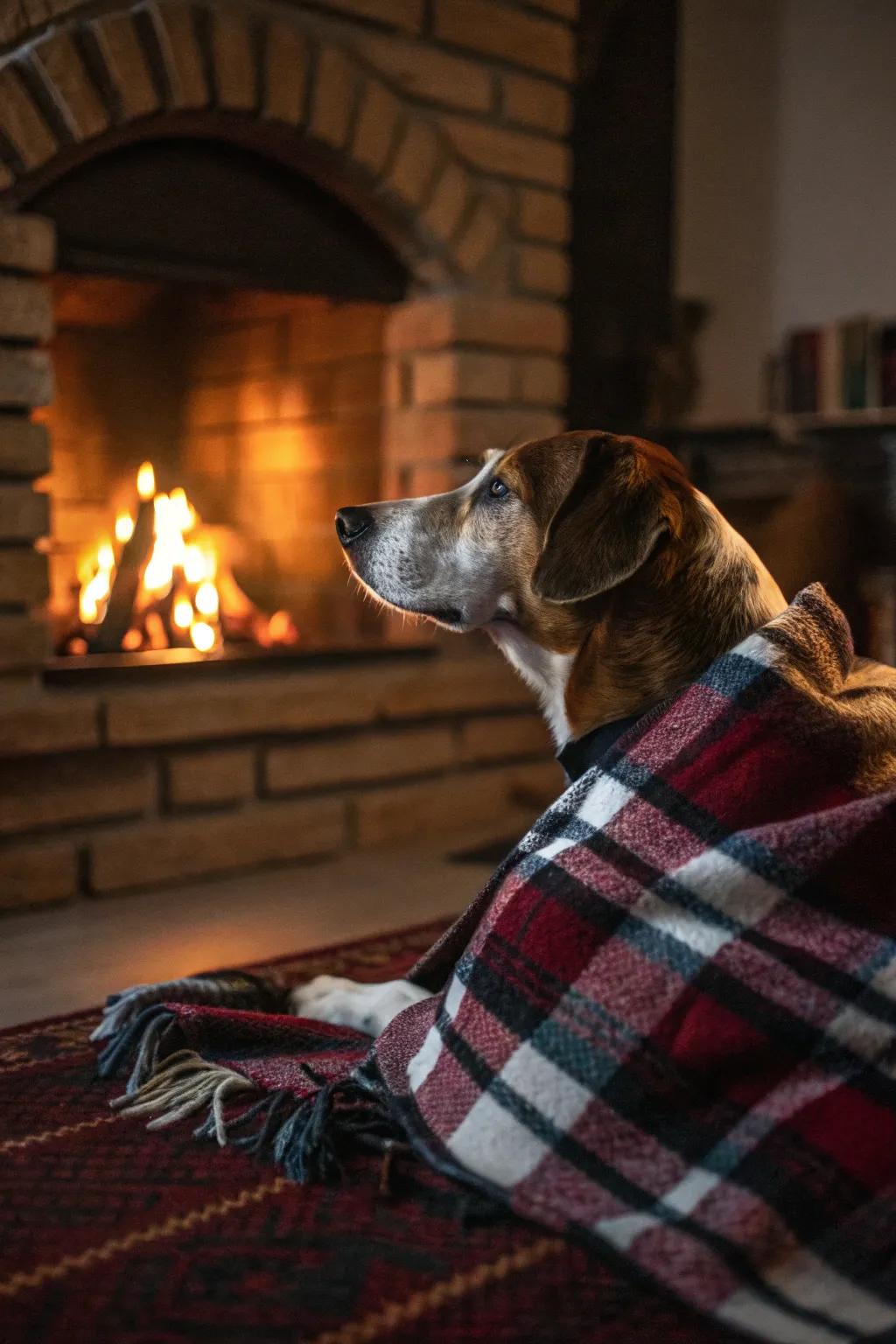 Warm and cozy moments by the fireplace.