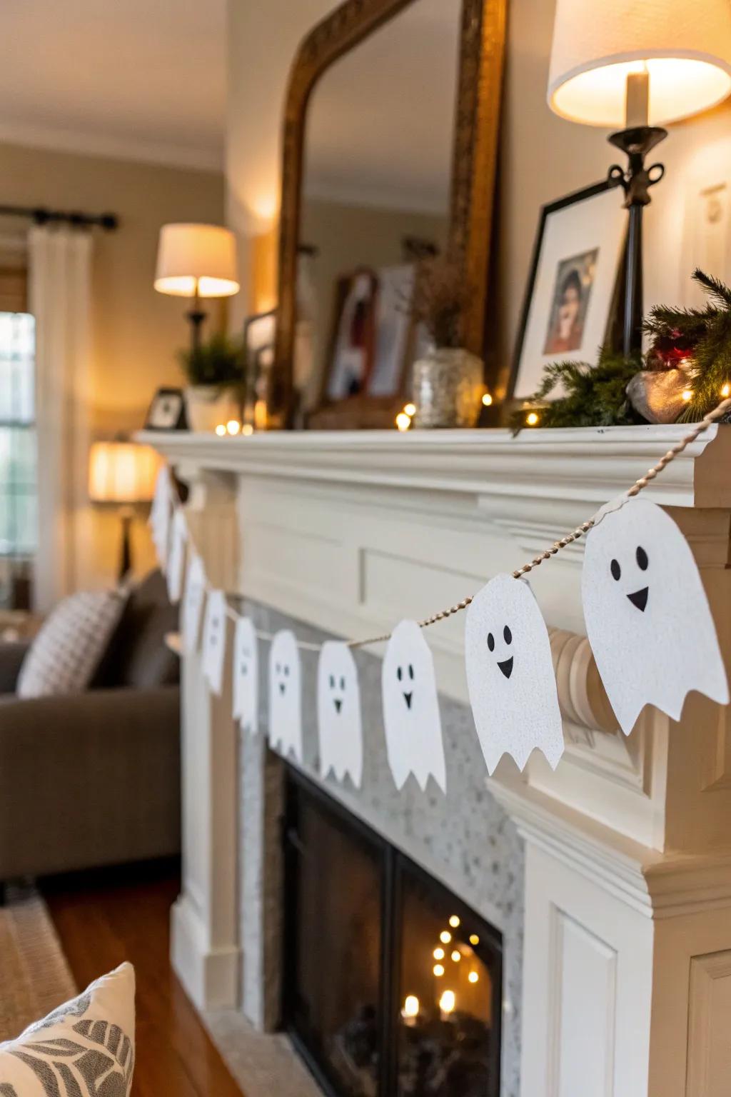 A phantom festoon constitutes a winsome enhancement to your All Hallows' Eve embellishments.