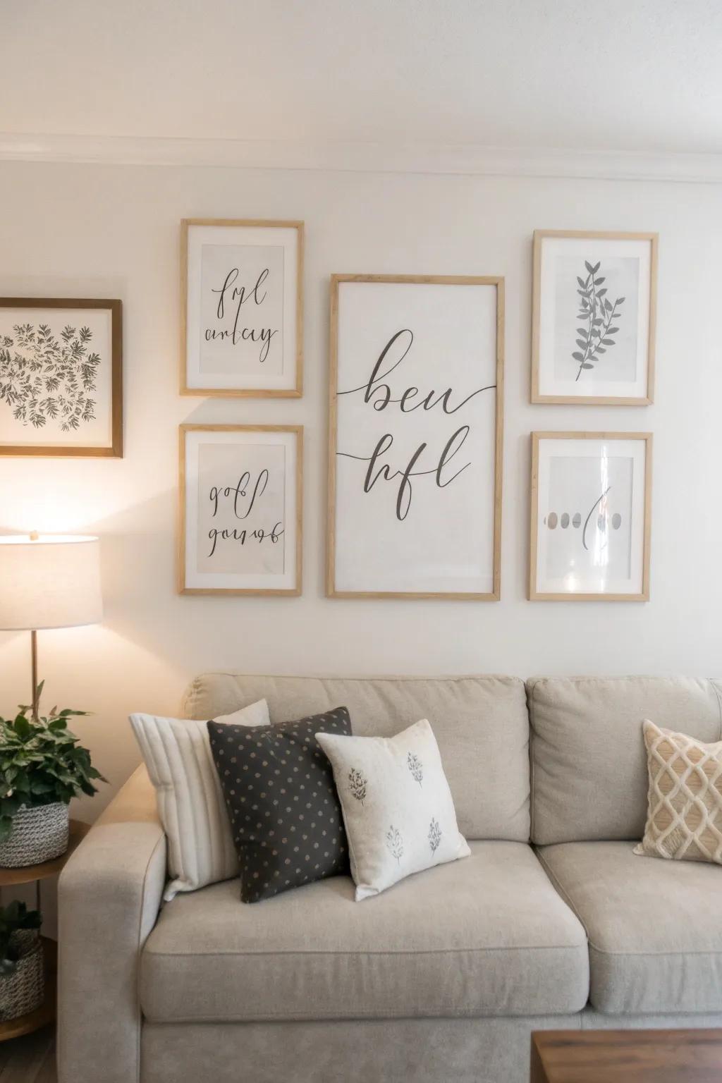 Inspire your day with beautiful quote wall art.