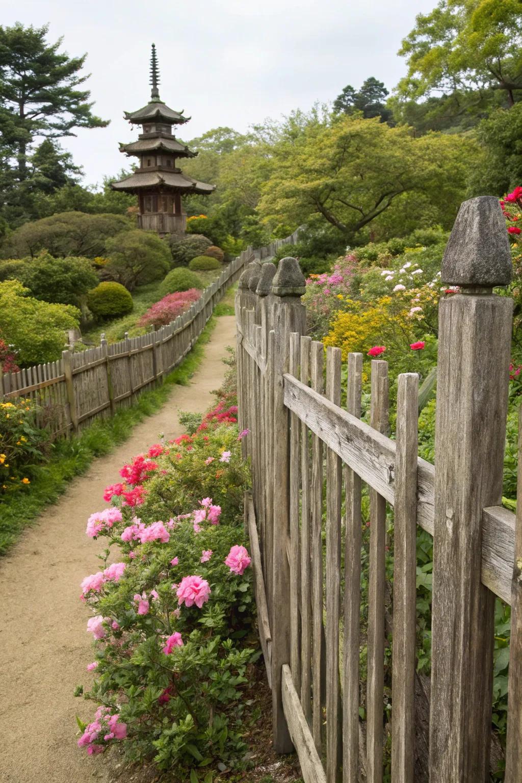 Vertical board fences offer timeless elegance and privacy.