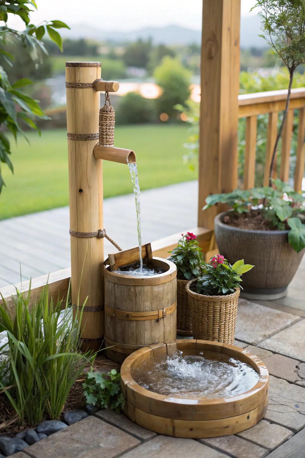 A versatile fountain, easy to move and enjoy.