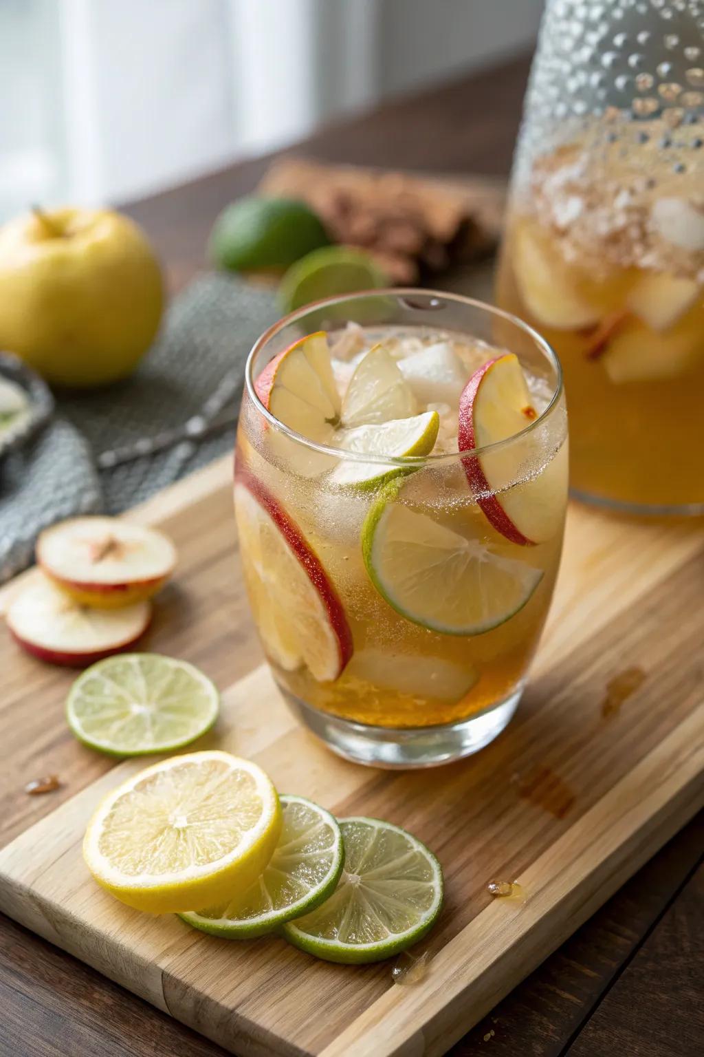 Citrus zest cider punch with a refreshing twist.