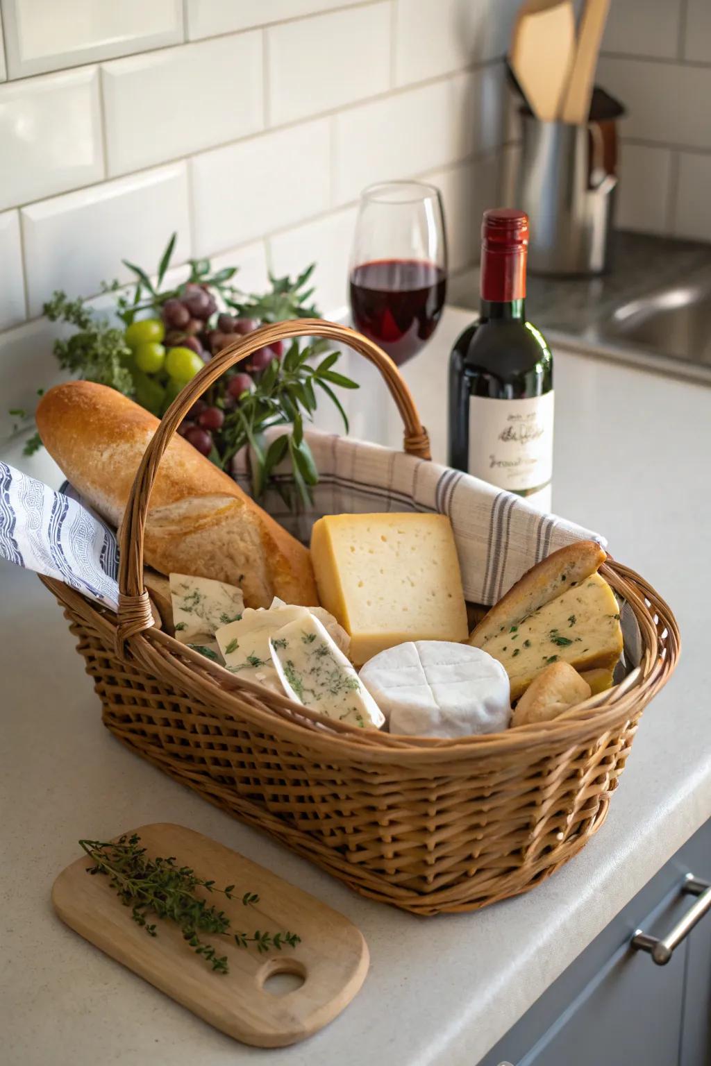 Gourmet kitchen baskets for the culinary enthusiast.