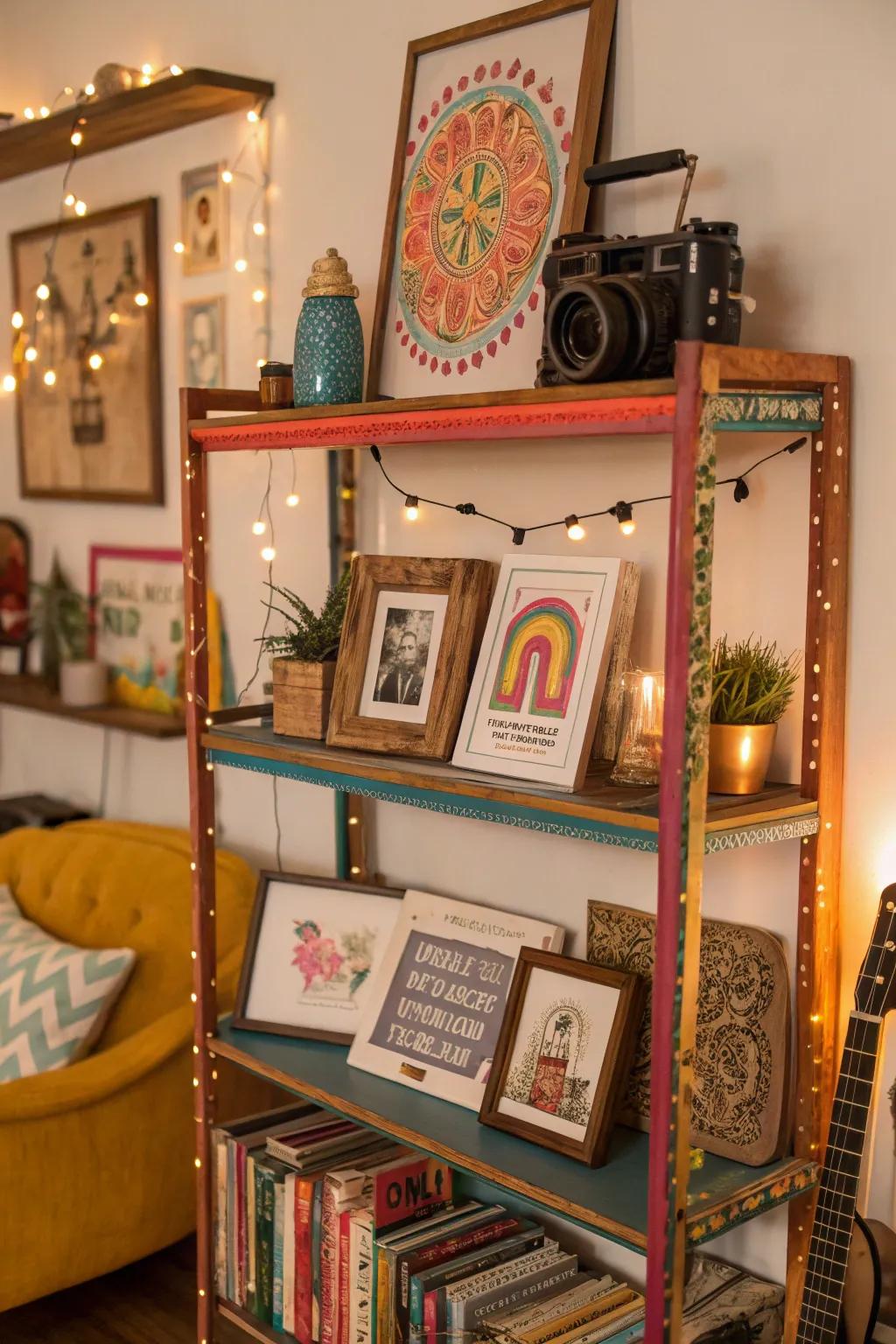 Combine diverse art forms to obtain a bohemian sensation.