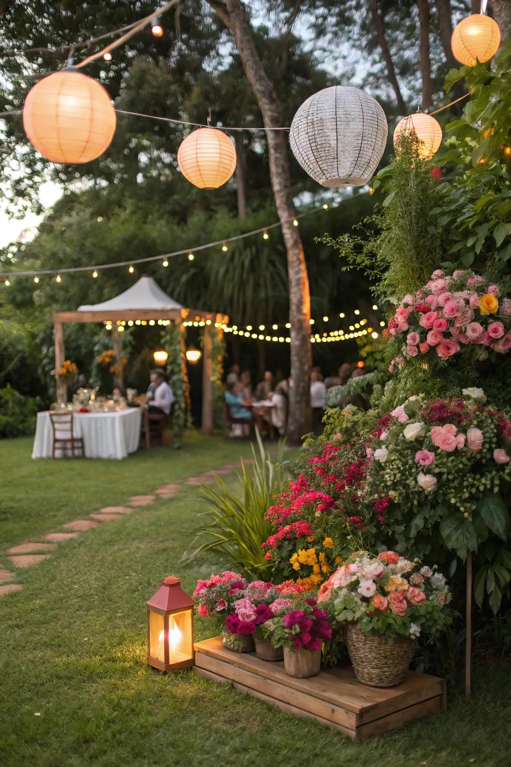 Bring your garden to life with a floral-themed outdoor extravaganza.