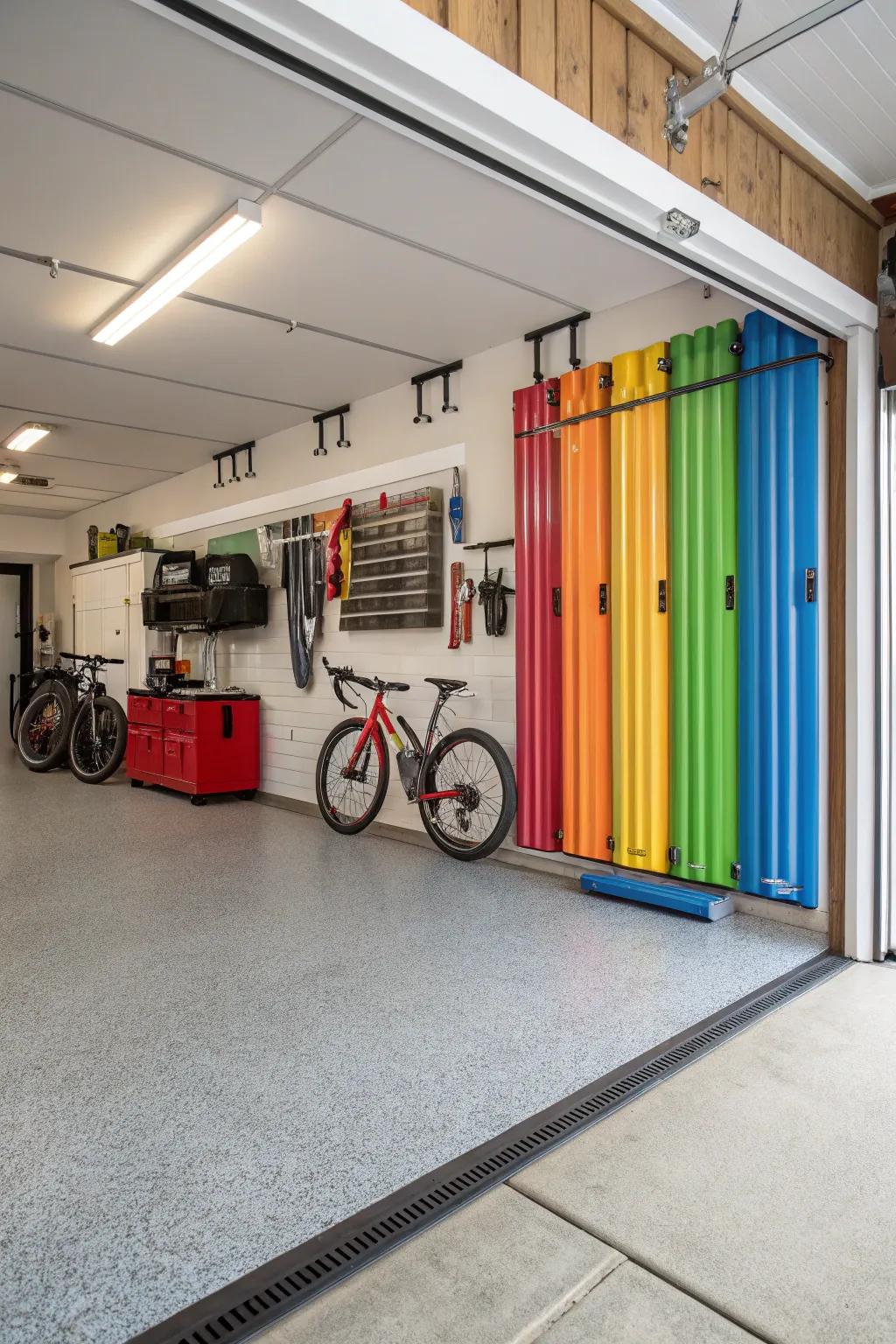 Vinyl baseboards extend a versatile and low-maintenance option for any garage.