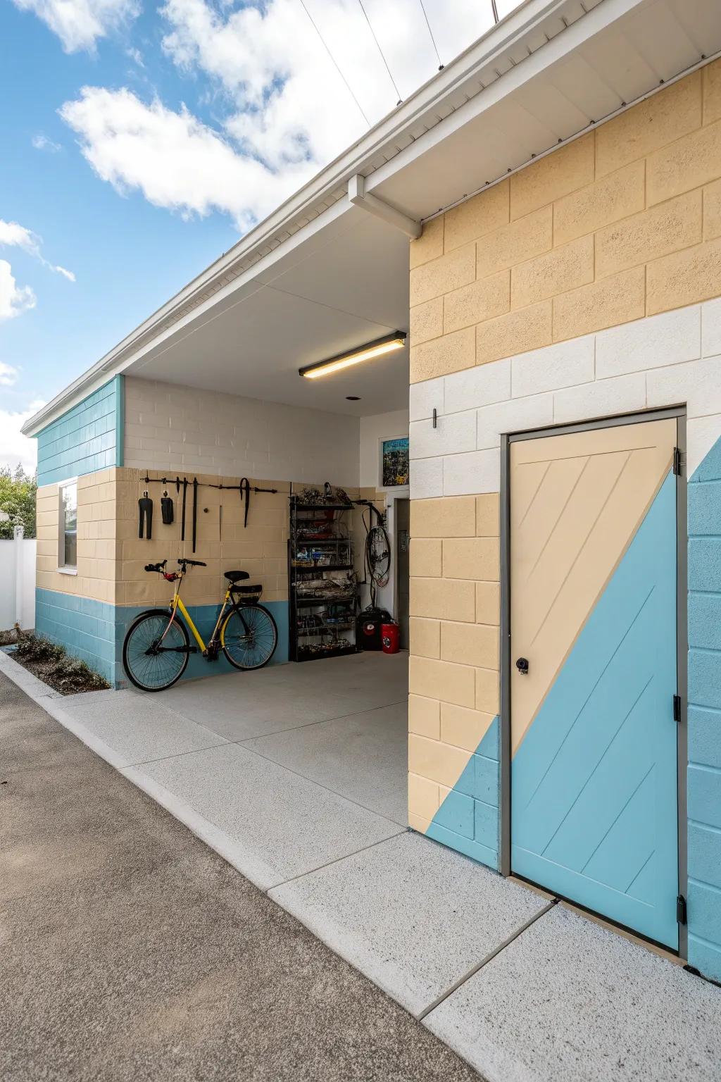 Dual-tone surfaces inject an element of sophistication into any garage.