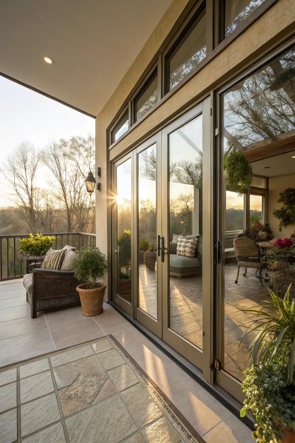 Natural light enhances the aesthetic appeal of your indoor patio.