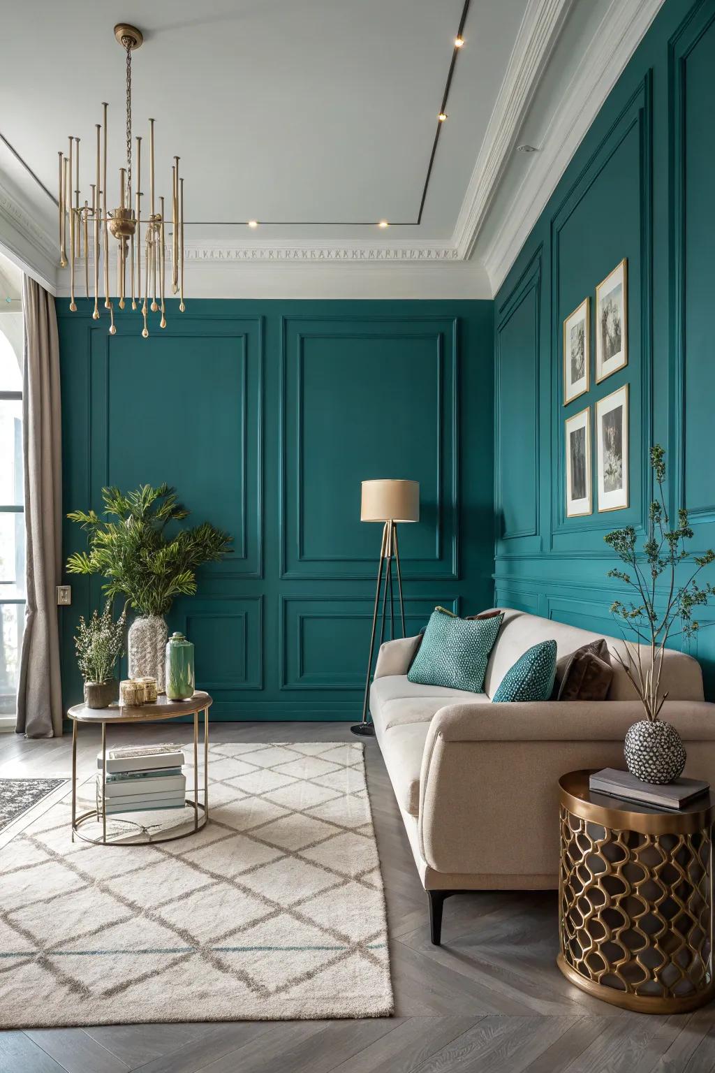 A dramatic wall tint provides a sense of depth and theatrical effect to any space.