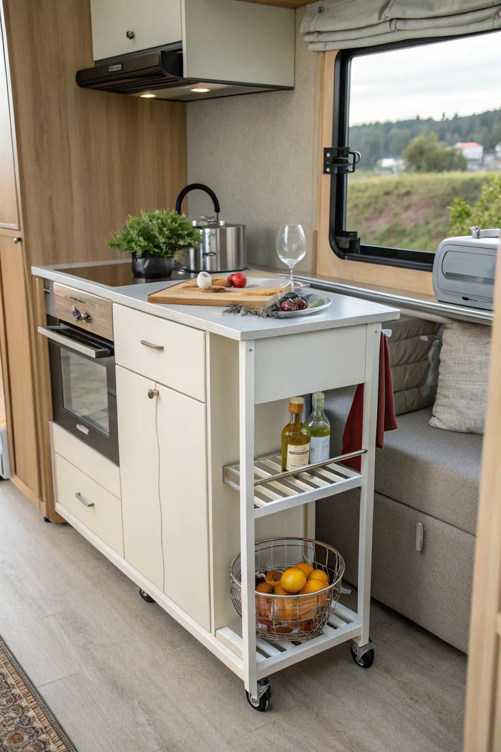 Refined compactness in limited kitchen areas.