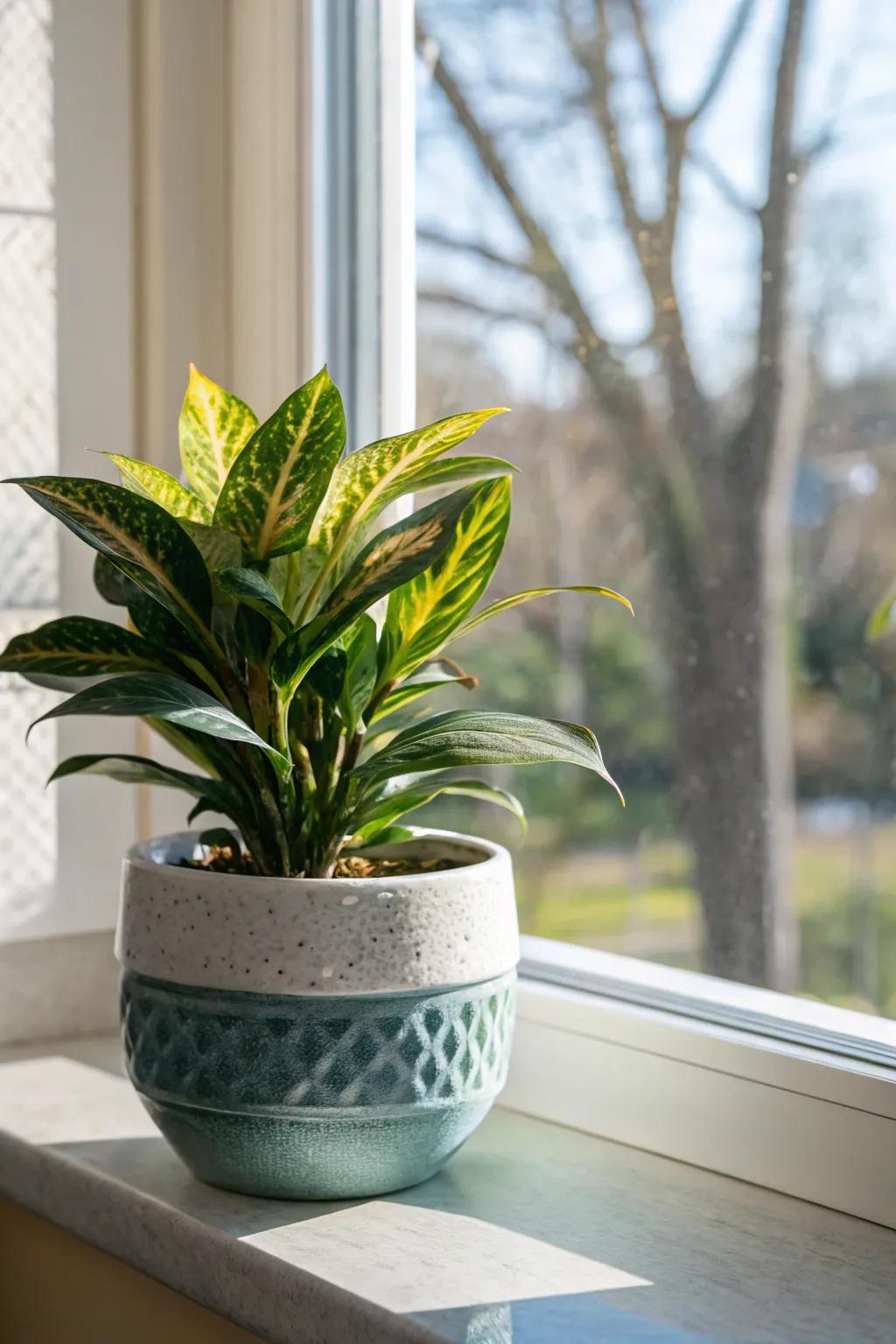 A vibrant houseplant that breathes freshness into any new space.