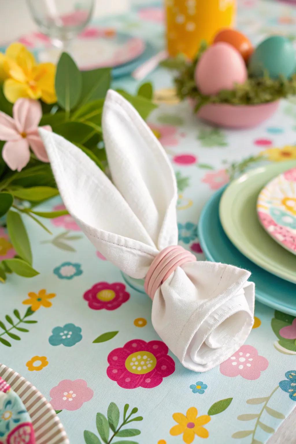 Playful bunny ears for a festive spring table.