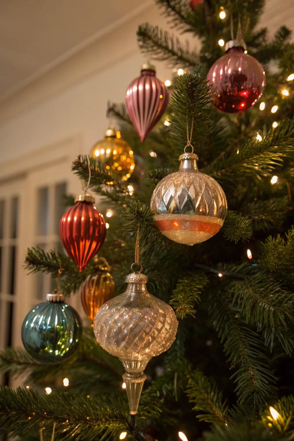 Vintage ornaments bring a nostalgic charm to your holiday decor.