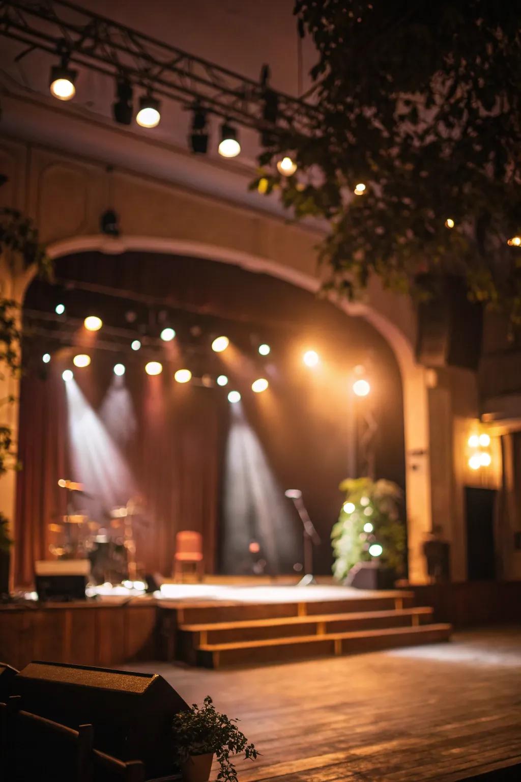Warm illumination enriches every instant on stage.