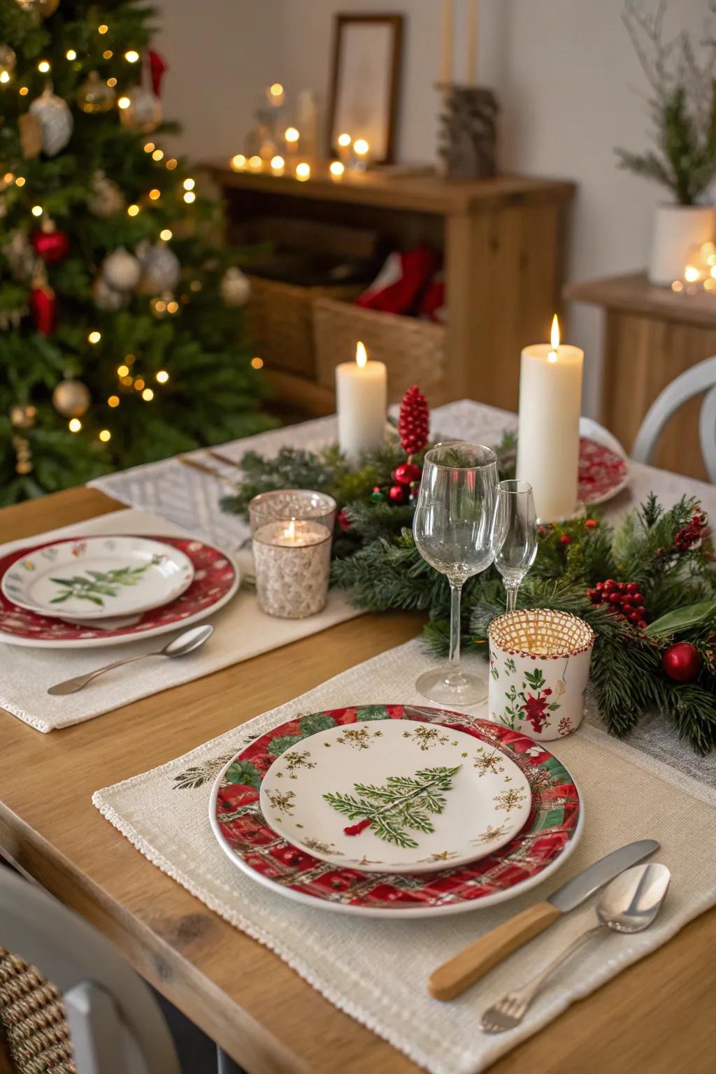 Holiday-themed dining ware makes every meal feel special.