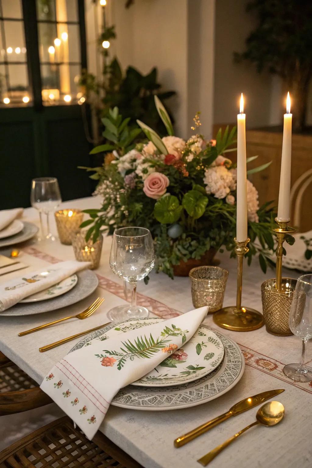 Thematic table compositions elevate the ambiance of your event.