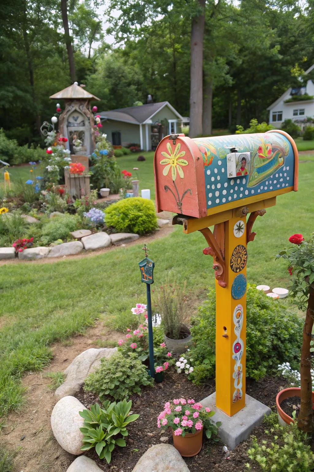Bring a personal element with a DIY mailbox support.