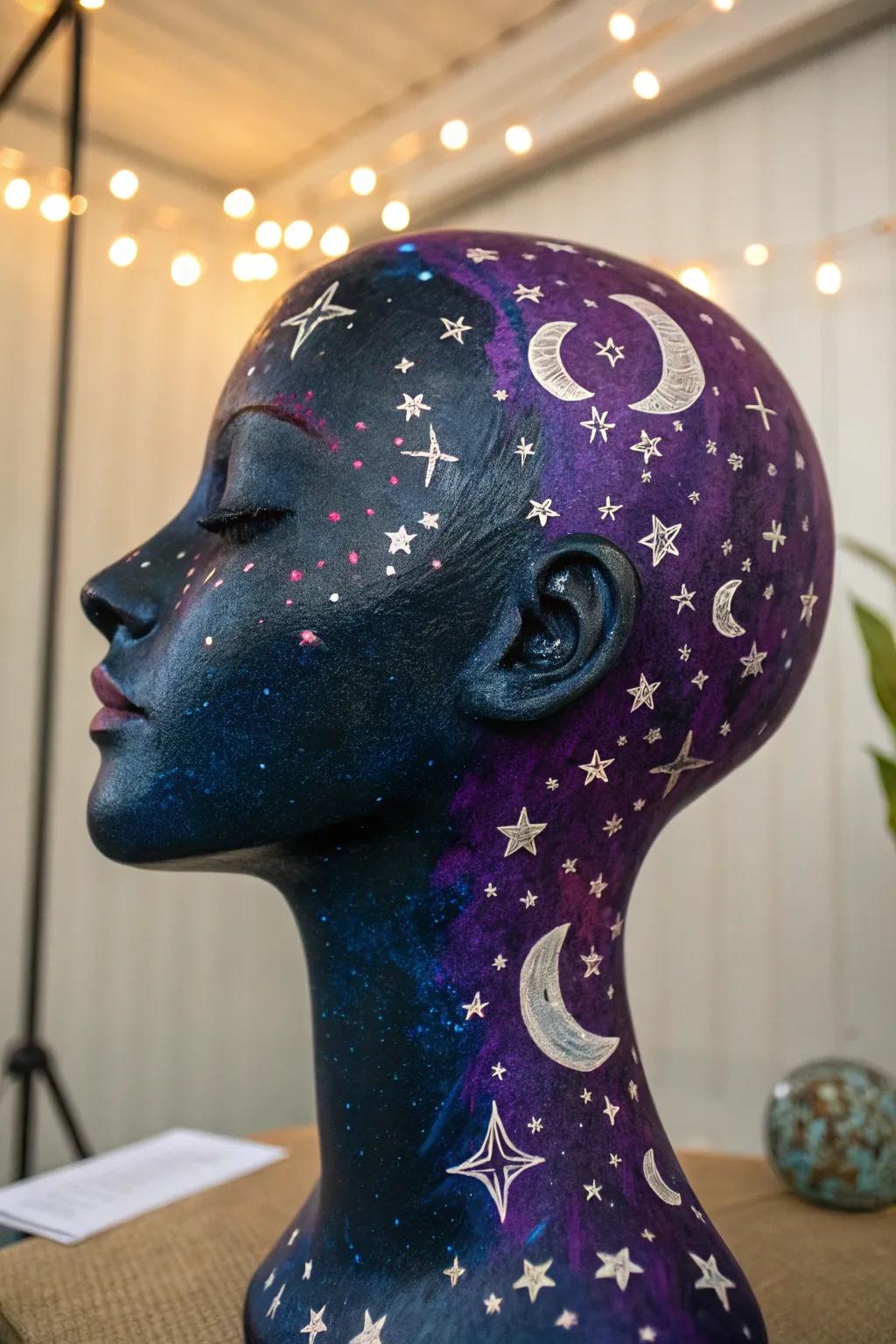 Cosmic themes create a magical, dreamy look.