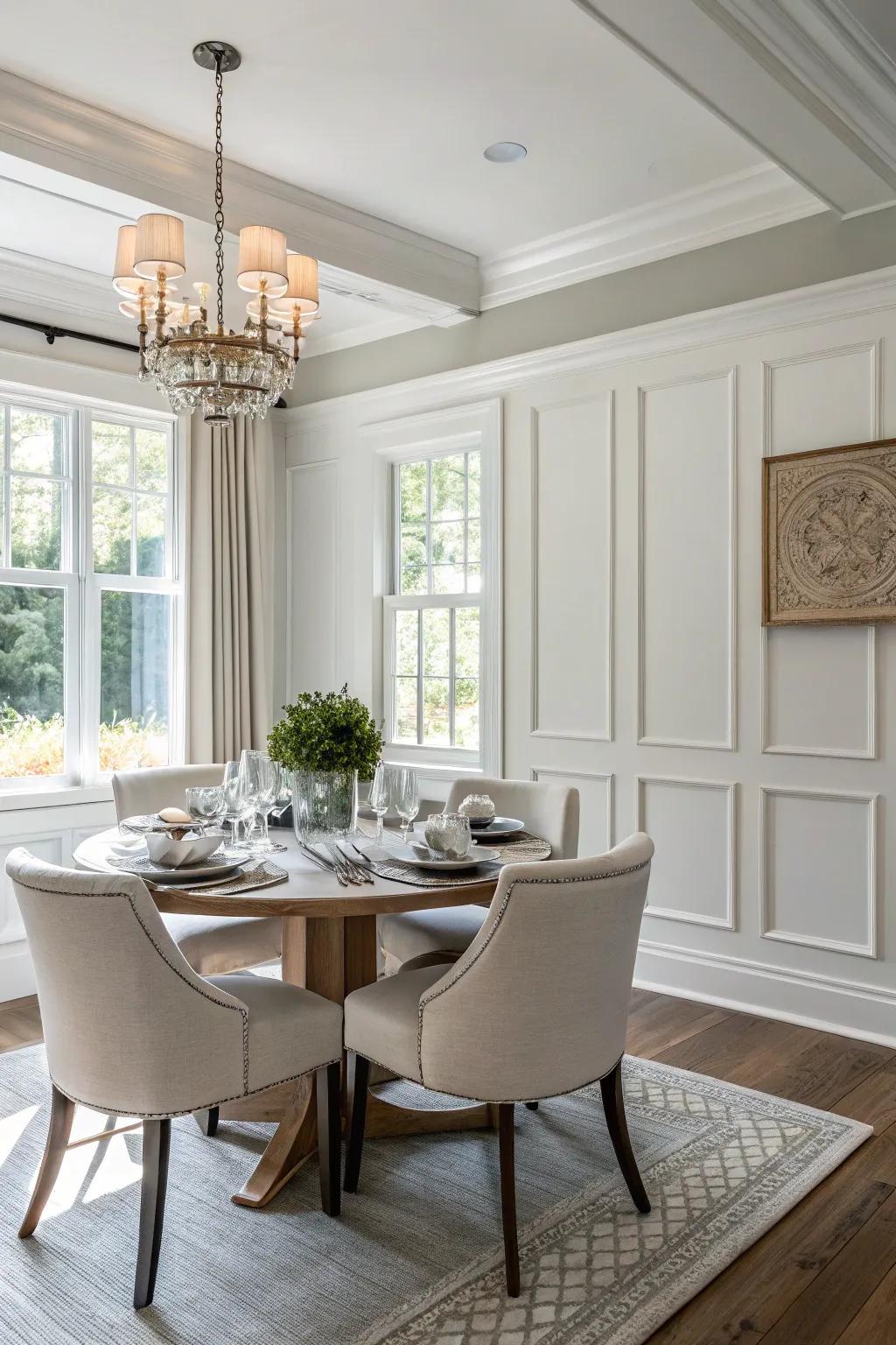 Modern wainscoting offers a chic update to traditional designs.