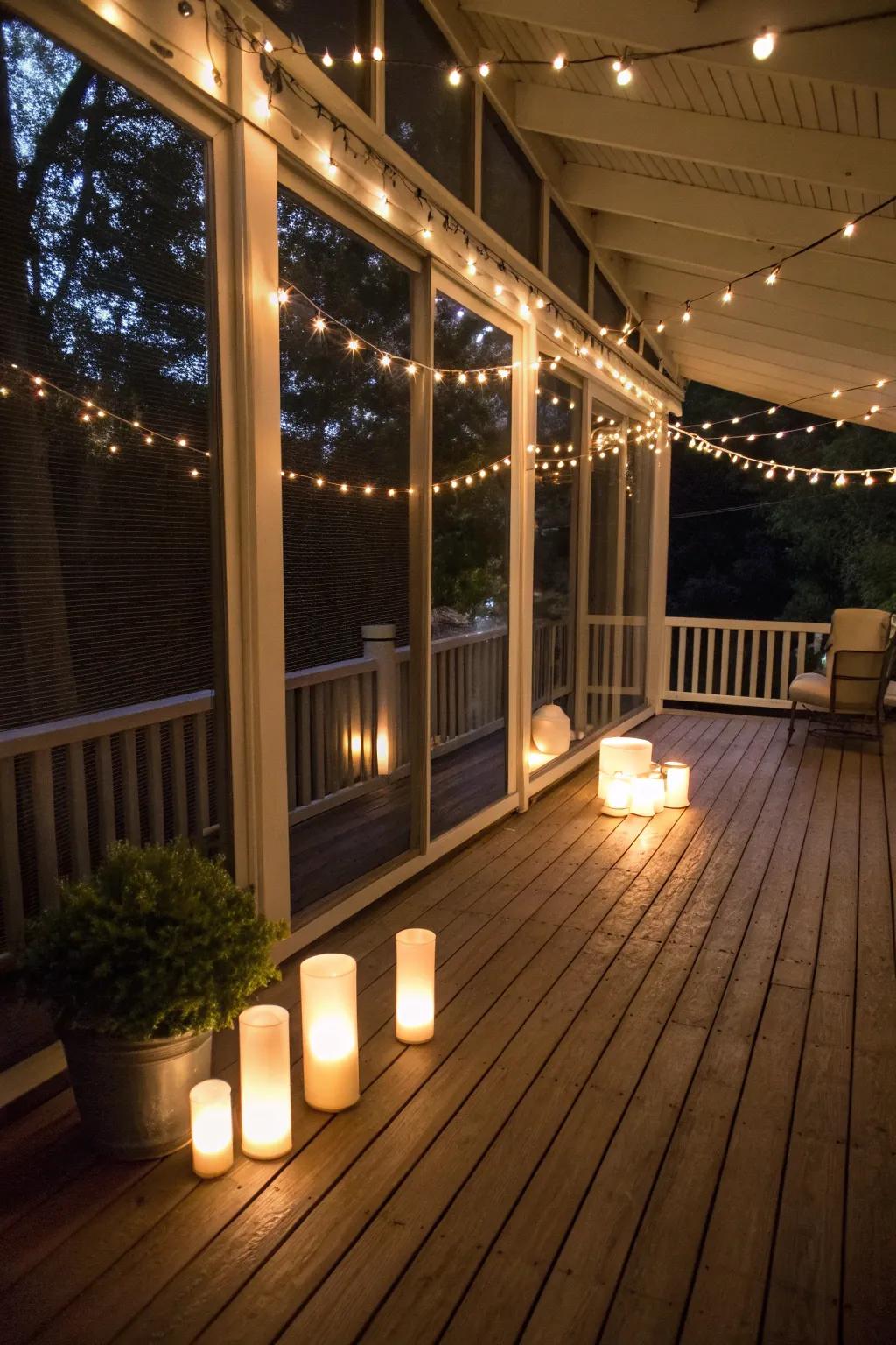 Soft lighting creating a cozy ambiance