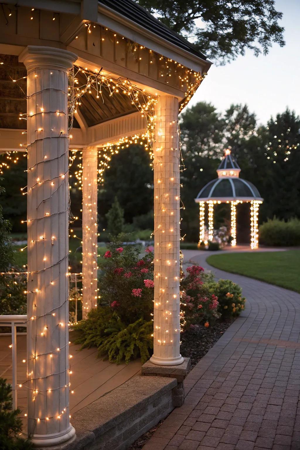 Fairy lights assemble an enchanting and bewitching atmosphere.
