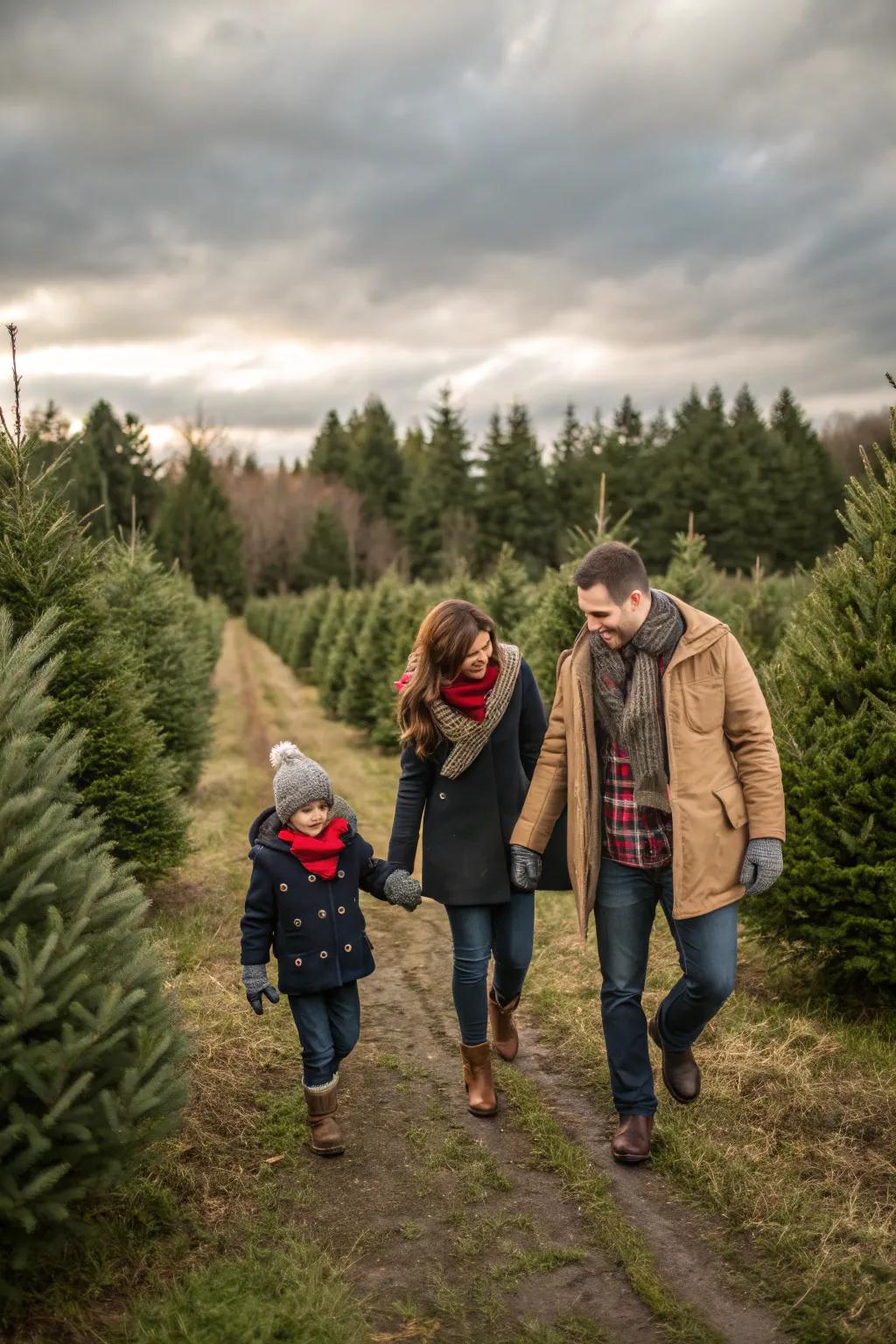 A family tradition at the Christmas tree farm.